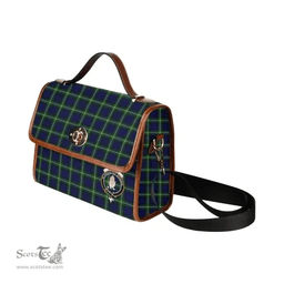 Scottish Canvas Bag Lamont Clan Clan Tartan Waterproof Canvas Bag - Crest Classic Scottish Plaid Tartan Plaid