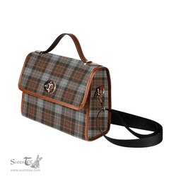 Scottish Canvas Bag MacRae Hunting Weathered Clan Tartan Waterproof Canvas Bag - Classic Scottish Plaid Tartan Plaid