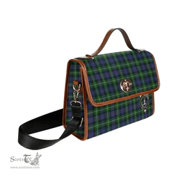 Scottish Canvas Bag Kirkpatrick Clan Clan Tartan Waterproof Canvas Bag - Crest Classic Scottish Plaid Tartan Plaid