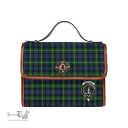 Scottish Canvas Bag Kirkpatrick Clan Clan Tartan Waterproof Canvas Bag - Crest Classic Scottish Plaid Tartan Plaid