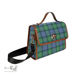 Scottish Canvas Bag Bowie Ancient Clan Tartan Waterproof Canvas Bag - Classic Scottish Plaid Tartan Plaid