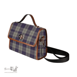 Scottish Canvas Bag Cunningham Dress Blue Dancers Clan Tartan Waterproof Canvas Bag - Classic Scottish Plaid Tartan Plaid