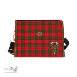 Scottish Canvas Bag Grant Clan Clan Tartan Waterproof Canvas Bag - Crest Classic Scottish Plaid Tartan Plaid