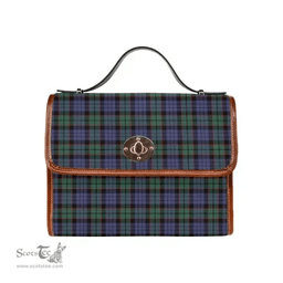 Scottish Canvas Bag Fletcher Modern Clan Tartan Waterproof Canvas Bag - Classic Scottish Plaid Tartan Plaid
