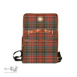 Scottish Canvas Bag MacPherson Weathered Clan Tartan Waterproof Canvas Bag - Classic Scottish Plaid Tartan Plaid