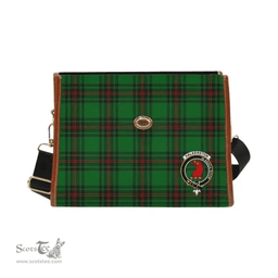 Scottish Canvas Bag Halkerston Clan Clan Tartan Waterproof Canvas Bag - Crest Classic Scottish Plaid Tartan Plaid