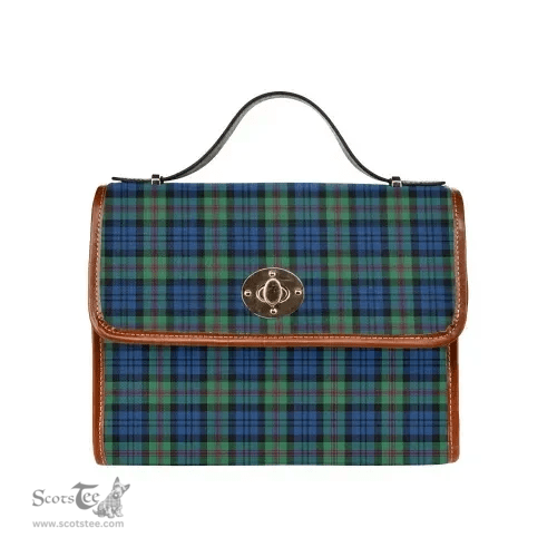 Scottish Canvas Bag Baird Ancient Clan Tartan Waterproof Canvas Bag - Classic Scottish Plaid Tartan Plaid