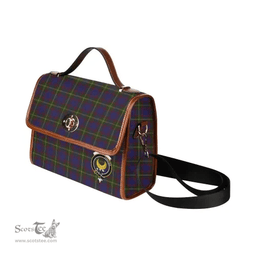 Scottish Canvas Bag Durie Clan Clan Tartan Waterproof Canvas Bag - Crest Classic Scottish Plaid Tartan Plaid