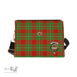 Scottish Canvas Bag Grierson Clan Clan Tartan Waterproof Canvas Bag - Crest Classic Scottish Plaid Tartan Plaid