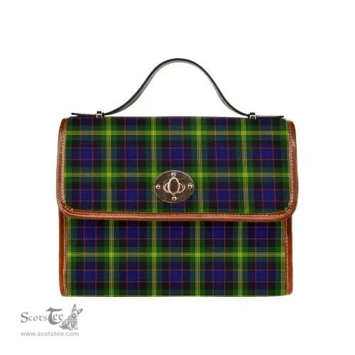Scottish Canvas Bag Watson Modern Clan Tartan Waterproof Canvas Bag - Classic Scottish Plaid Tartan Plaid