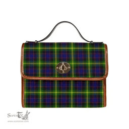Scottish Canvas Bag Watson Modern Clan Tartan Waterproof Canvas Bag - Classic Scottish Plaid Tartan Plaid