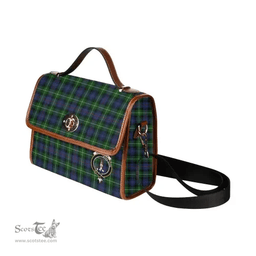 Scottish Canvas Bag Kirkpatrick Clan Clan Tartan Waterproof Canvas Bag - Crest Classic Scottish Plaid Tartan Plaid