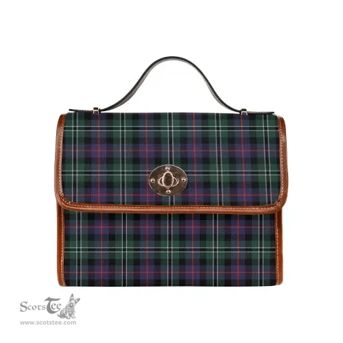 Scottish Canvas Bag Rose Hunting Modern Clan Tartan Waterproof Canvas Bag - Classic Scottish Plaid Tartan Plaid
