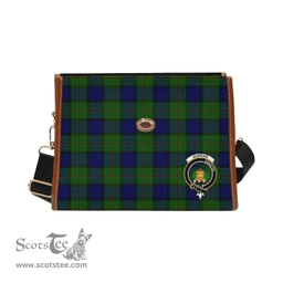 Scottish Canvas Bag Dundas Clan Clan Tartan Waterproof Canvas Bag - Crest Classic Scottish Plaid Tartan Plaid