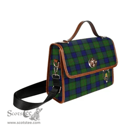 Scottish Canvas Bag Dundas Clan Clan Tartan Waterproof Canvas Bag - Crest Classic Scottish Plaid Tartan Plaid