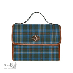 Scottish Canvas Bag Cockburn Modern Clan Tartan Waterproof Canvas Bag - Classic Scottish Plaid Tartan Plaid