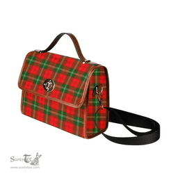 Scottish Canvas Bag Lennox Modern Clan Tartan Waterproof Canvas Bag - Classic Scottish Plaid Tartan Plaid