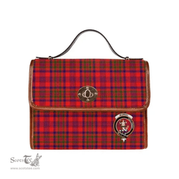 Scottish Canvas Bag Murray (of Dysart) Clan Clan Tartan Waterproof Canvas Bag - Crest Classic Scottish Plaid Tartan Plaid