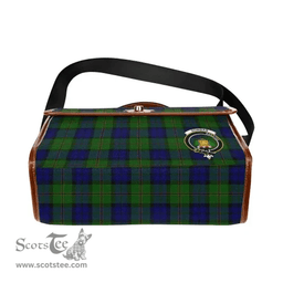Scottish Canvas Bag Dundas Clan Clan Tartan Waterproof Canvas Bag - Crest Classic Scottish Plaid Tartan Plaid