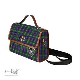 Scottish Canvas Bag Inglis Clan Clan Tartan Waterproof Canvas Bag - Crest Classic Scottish Plaid Tartan Plaid