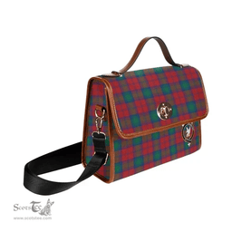 Scottish Canvas Bag Lindsay Clan Clan Tartan Waterproof Canvas Bag - Crest Classic Scottish Plaid Tartan Plaid
