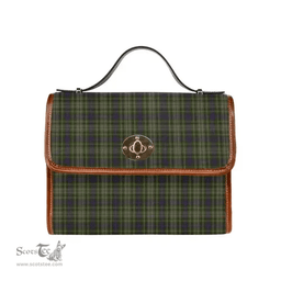 Scottish Canvas Bag Davidson Tulloch Dress Clan Tartan Waterproof Canvas Bag - Classic Scottish Plaid Tartan Plaid