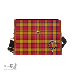 Scottish Canvas Bag Scrymgeour Clan Clan Tartan Waterproof Canvas Bag - Crest Classic Scottish Plaid Tartan Plaid