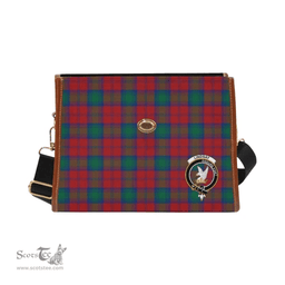 Scottish Canvas Bag Lindsay Clan Clan Tartan Waterproof Canvas Bag - Crest Classic Scottish Plaid Tartan Plaid