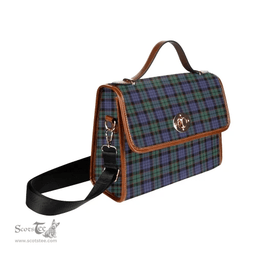 Scottish Canvas Bag Fletcher Modern Clan Tartan Waterproof Canvas Bag - Classic Scottish Plaid Tartan Plaid