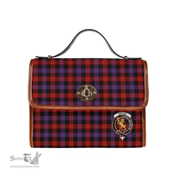 Scottish Canvas Bag Brown Clan Clan Tartan Waterproof Canvas Bag - Crest Classic Scottish Plaid Tartan Plaid