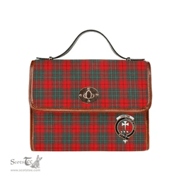Scottish Canvas Bag Cheyne Clan Clan Tartan Waterproof Canvas Bag - Crest Classic Scottish Plaid Tartan Plaid