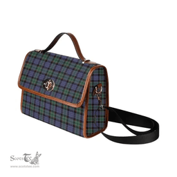 Scottish Canvas Bag Fletcher Modern Clan Tartan Waterproof Canvas Bag - Classic Scottish Plaid Tartan Plaid
