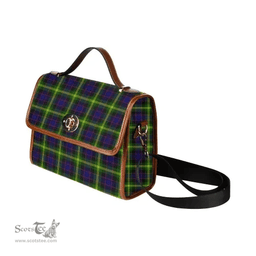 Scottish Canvas Bag Watson Modern Clan Tartan Waterproof Canvas Bag - Classic Scottish Plaid Tartan Plaid