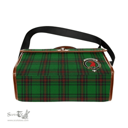 Scottish Canvas Bag Halkerston Clan Clan Tartan Waterproof Canvas Bag - Crest Classic Scottish Plaid Tartan Plaid