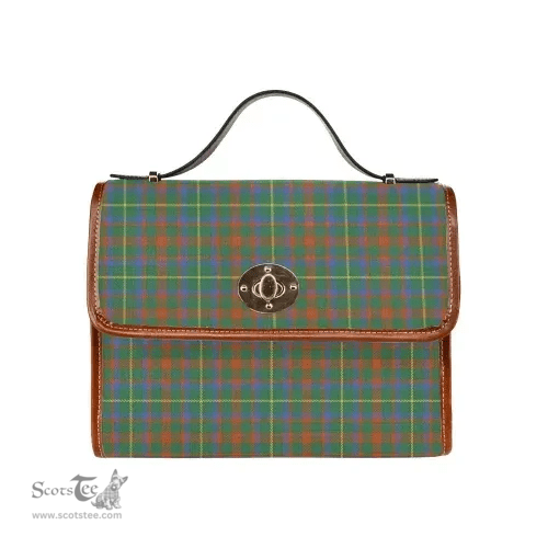Scottish Canvas Bag MacKintosh Hunting Ancient Clan Tartan Waterproof Canvas Bag - Classic Scottish Plaid Tartan Plaid