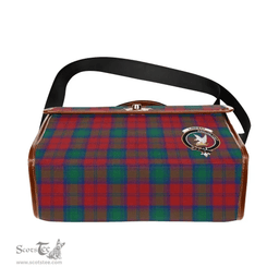 Scottish Canvas Bag Lindsay Clan Clan Tartan Waterproof Canvas Bag - Crest Classic Scottish Plaid Tartan Plaid