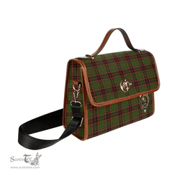Scottish Canvas Bag Buchan Clan Clan Tartan Waterproof Canvas Bag - Crest Classic Scottish Plaid Tartan Plaid