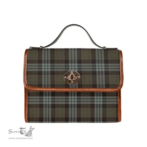 Scottish Canvas Bag Stewart Old Weathered Clan Tartan Waterproof Canvas Bag - Classic Scottish Plaid Tartan Plaid
