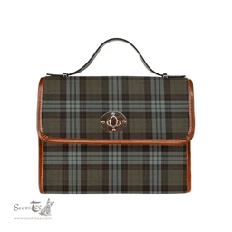 Scottish Canvas Bag Stewart Old Weathered Clan Tartan Waterproof Canvas Bag - Classic Scottish Plaid Tartan Plaid