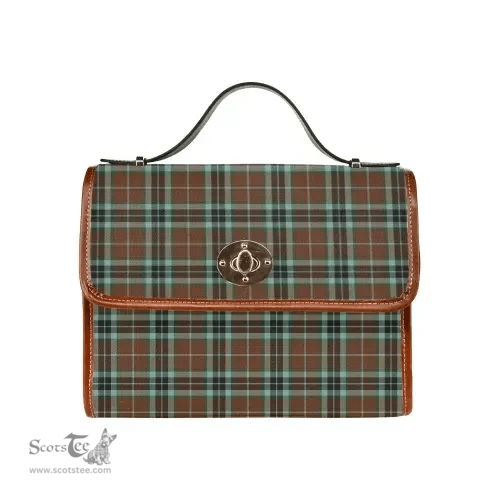Scottish Canvas Bag Thomson Hunting Modern Clan Tartan Waterproof Canvas Bag - Classic Scottish Plaid Tartan Plaid