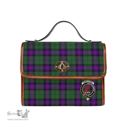 Scottish Canvas Bag Armstrong Clan Clan Tartan Waterproof Canvas Bag - Crest Classic Scottish Plaid Tartan Plaid