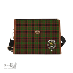 Scottish Canvas Bag Buchan Clan Clan Tartan Waterproof Canvas Bag - Crest Classic Scottish Plaid Tartan Plaid