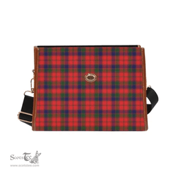 Scottish Canvas Bag Robertson Modern Clan Tartan Waterproof Canvas Bag - Classic Scottish Plaid Tartan Plaid