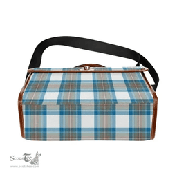 Scottish Canvas Bag Stewart Muted Blue Clan Tartan Waterproof Canvas Bag - Classic Scottish Plaid Tartan Plaid
