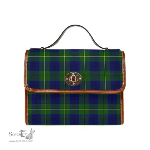 Scottish Canvas Bag Johnston Modern Clan Tartan Waterproof Canvas Bag - Classic Scottish Plaid Tartan Plaid