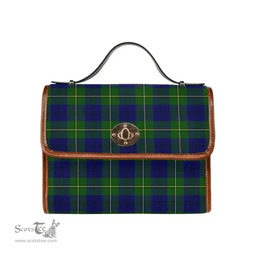 Scottish Canvas Bag Johnston Modern Clan Tartan Waterproof Canvas Bag - Classic Scottish Plaid Tartan Plaid