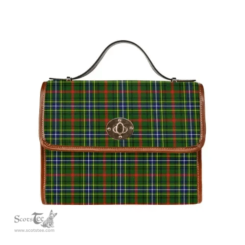 Scottish Canvas Bag Bisset Clan Tartan Waterproof Canvas Bag - Classic Scottish Plaid Tartan Plaid