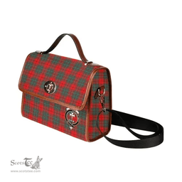 Scottish Canvas Bag Cheyne Clan Clan Tartan Waterproof Canvas Bag - Crest Classic Scottish Plaid Tartan Plaid