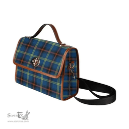 Scottish Canvas Bag Grewar Clan Tartan Waterproof Canvas Bag - Classic Scottish Plaid Tartan Plaid