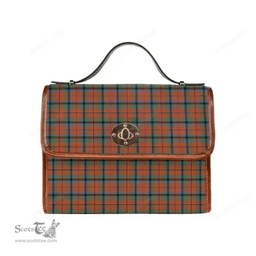 Scottish Canvas Bag MacNaughton Ancient Clan Tartan Waterproof Canvas Bag - Classic Scottish Plaid Tartan Plaid